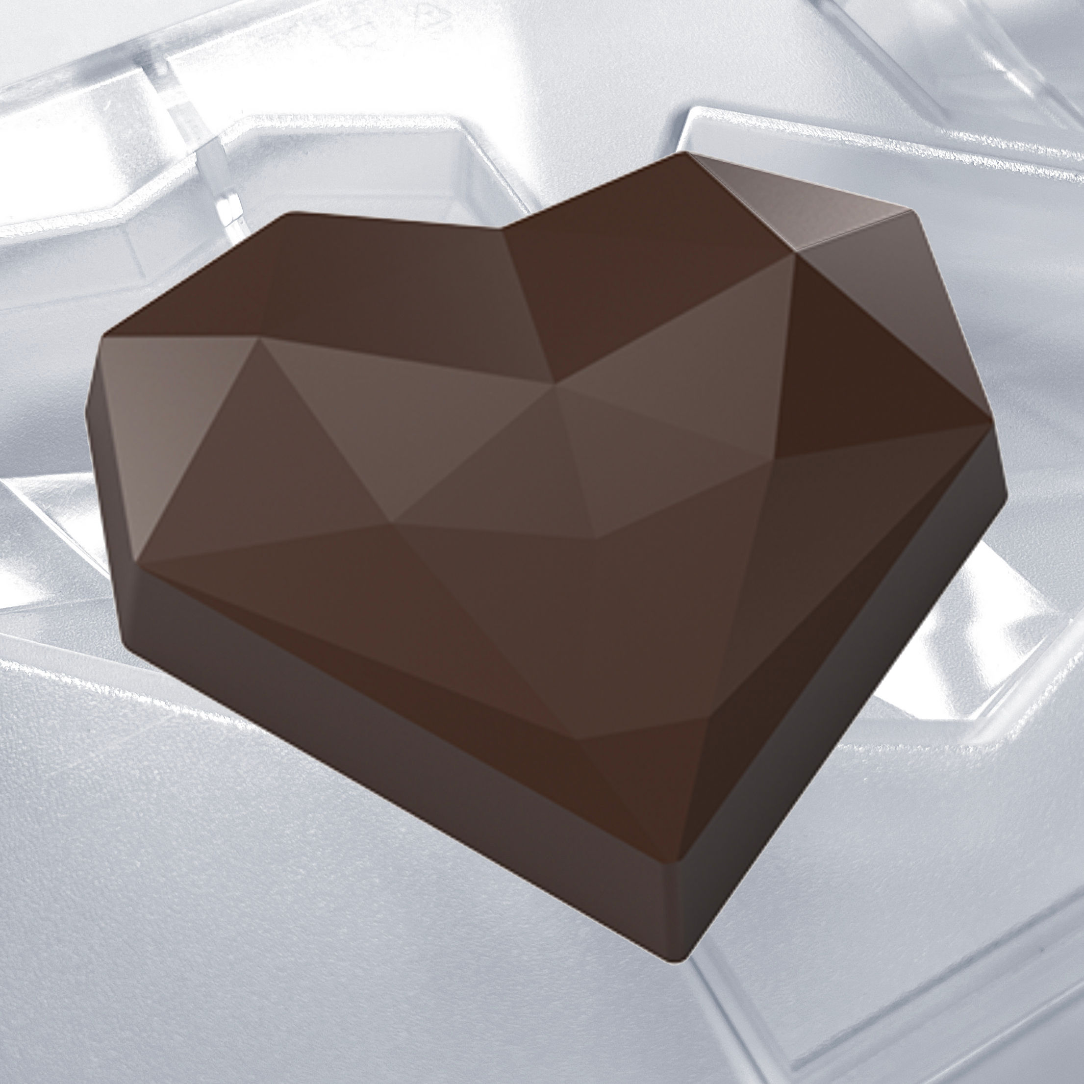 Schokoladenform Nr. 852 Jumbo-Herz Dubai-Schokolade