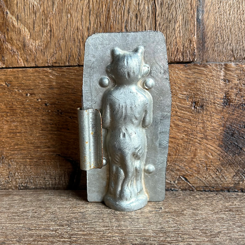 Antike Schokoladenform Krampus/Teufel von E.F. Teich Wien