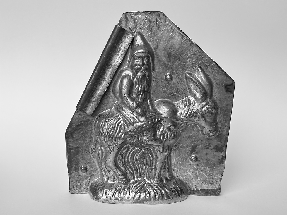 Miniaturbild: Antike Schokoladenform Nikolaus auf Esel von Heris Nürnberg