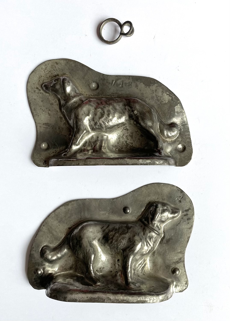 Miniaturbild: Seltene antike Schokoladenform JAGDHUND, ca, 14,5 cm