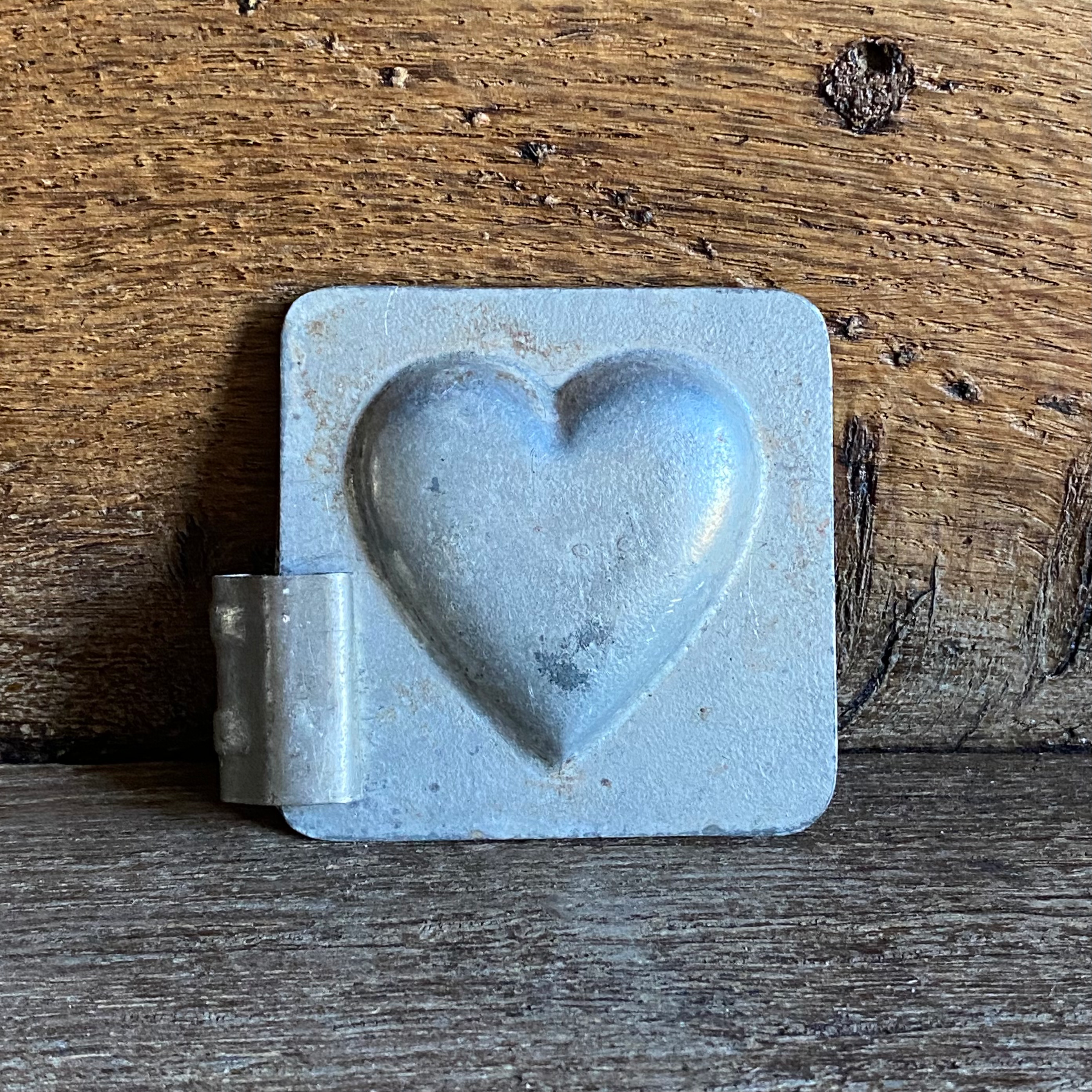 Antique chocolate mold SMALL HEART, approx. 6 cm