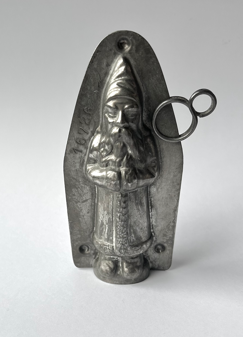Thumbnail: Seltene antike Schokoladenform NIKOLAUS/WEIHNACHTSMANN, ca. 13 cm