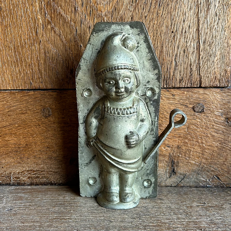 Seltene antike Schokoladenform STERNTALER-MÄDCHEN, ca. 15,5 cm