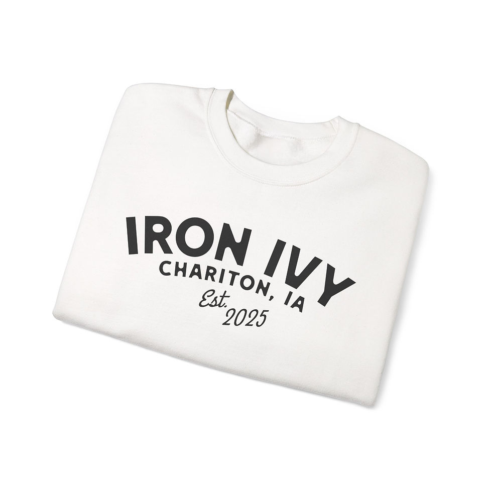 Thumbnail: Crewneck Sweatshirt — Iron Ivy  "Strong Is Standard" 