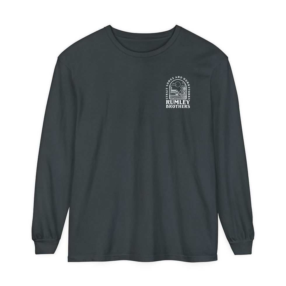 Thumbnail: Strait Songs Unisex Garment-dyed Long Sleeve T-Shirt