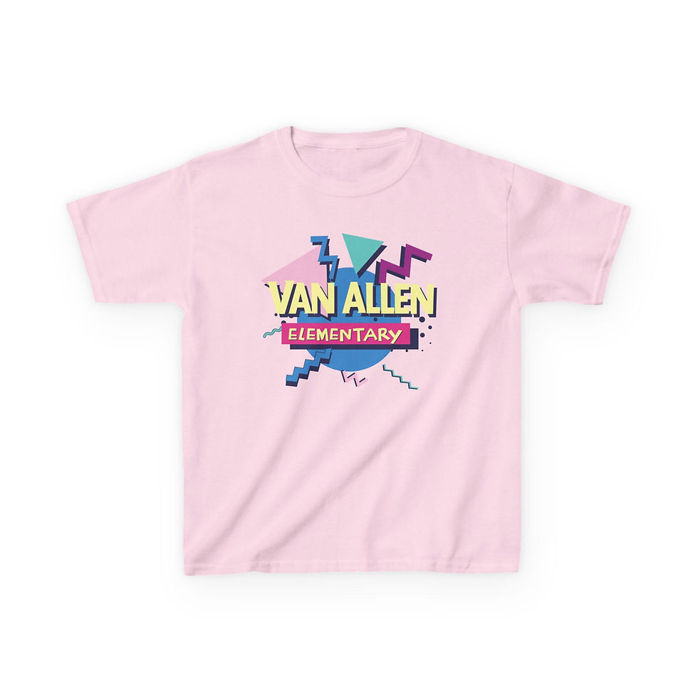 Thumbnail: Van Allen Elementary Kids Tee — Retro 90s School Shirt