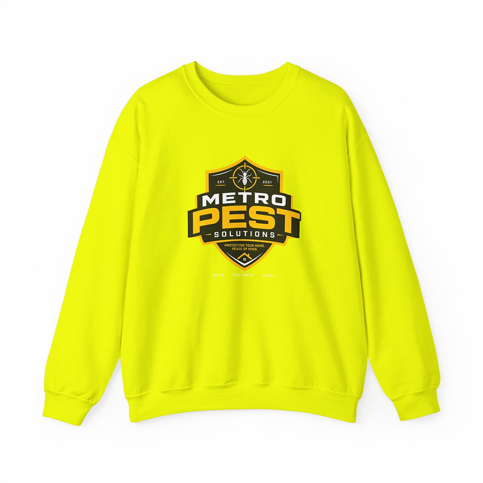 Thumbnail: Pest Control Crewneck Sweatshirt — Metro Pest Solutions Logo