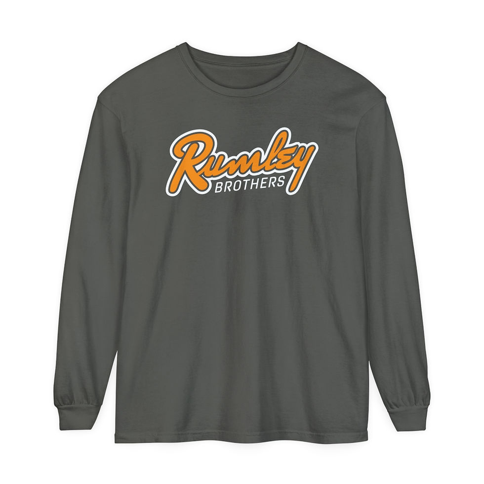 Thumbnail: Rumley Brothers Unisex Garment-dyed Long Sleeve T-Shirt