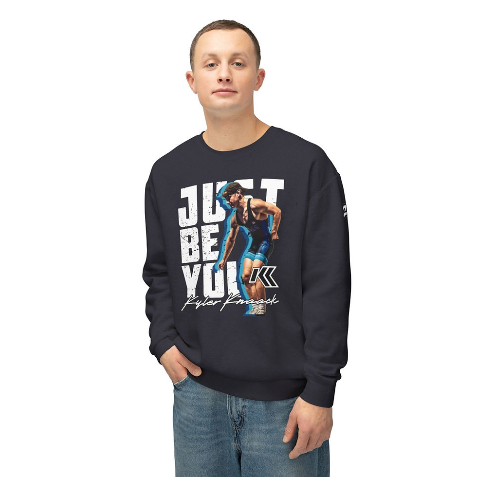 Thumbnail: Just Be You Unisex Lightweight Crewneck Sweatshirt
