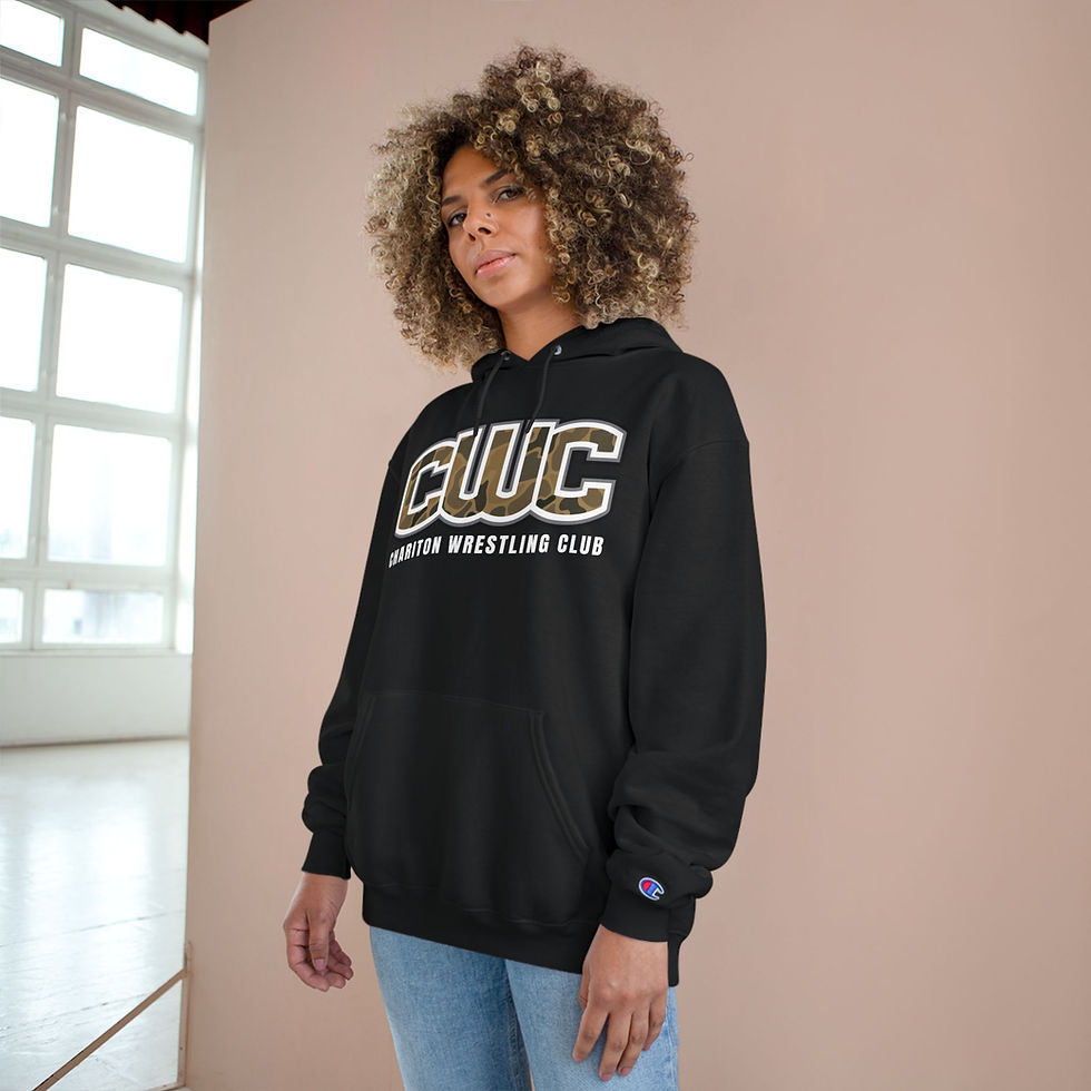 Thumbnail: CWC Champion Hoodie — Chariton Wrestling Club Crewneck Hoodie