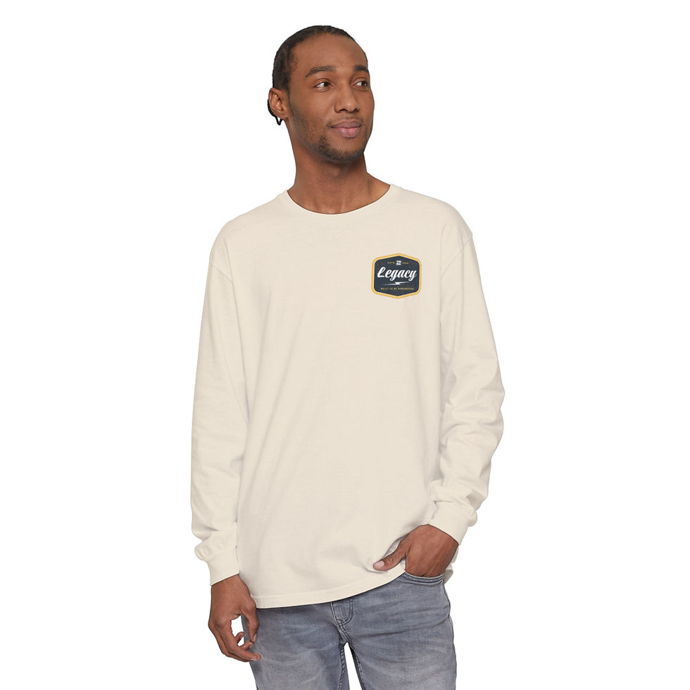Thumbnail: Unisex Garment-dyed Long Sleeve T-Shirt