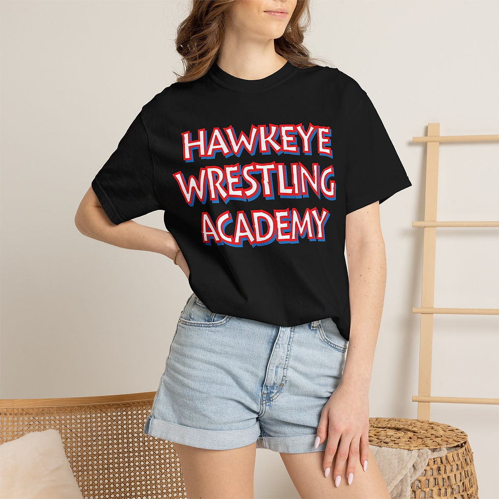 Thumbnail: Hawkeye Wrestling Academy T-Shirt — HWA Team Tee