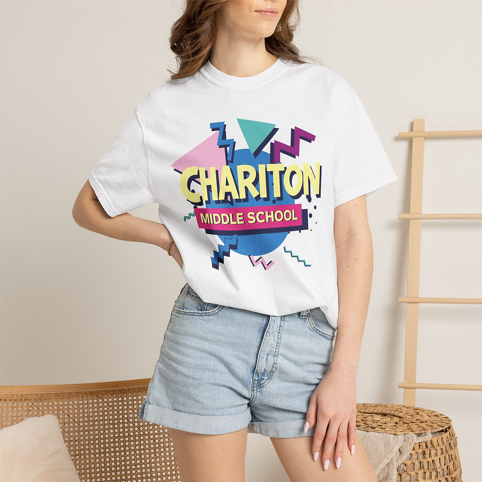 Thumbnail: Chariton Middle School Retro Logo T-Shirt