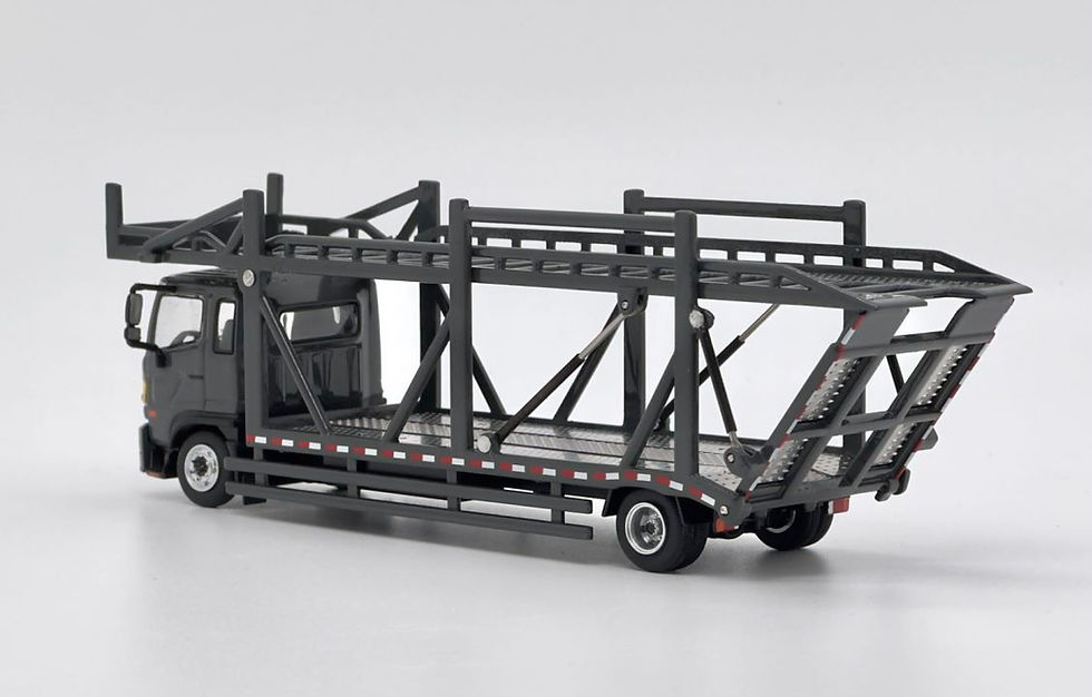 Thumbnail: HINO Ranger Double Deck Car Transporter Truck Grey