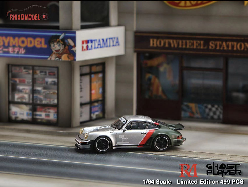 Thumbnail: Singer Turbo Study 930 with Open-Engine Hood Cyberpunk Silver
