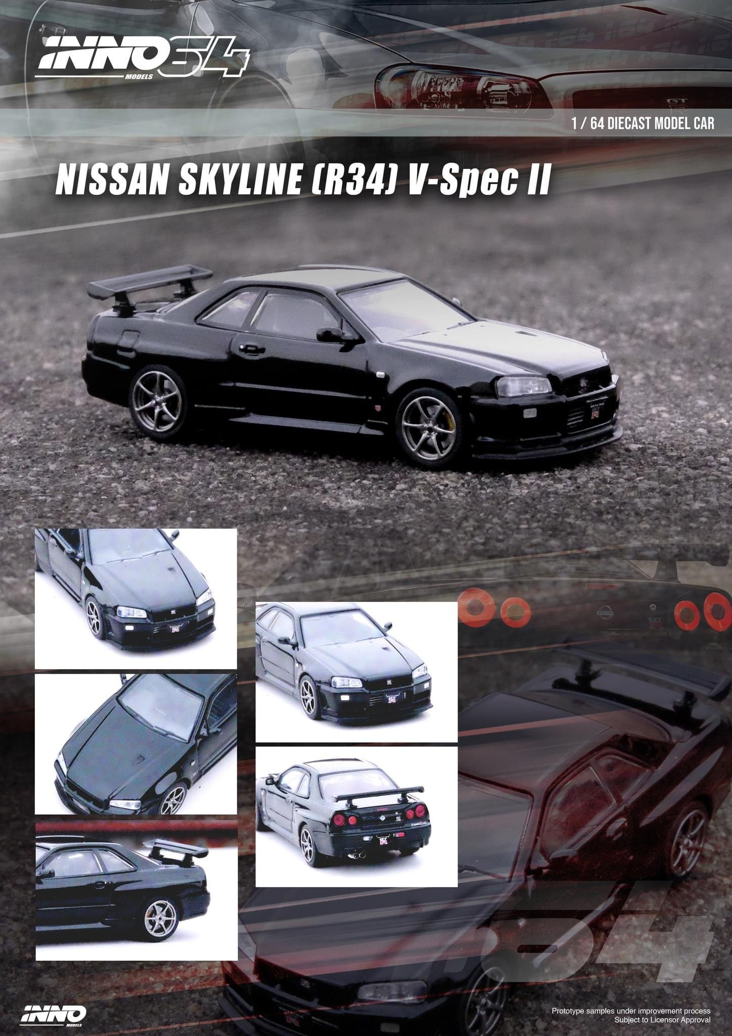 NISSAN SKYLINE GT-R (R34) V-SPEC II BLACK
