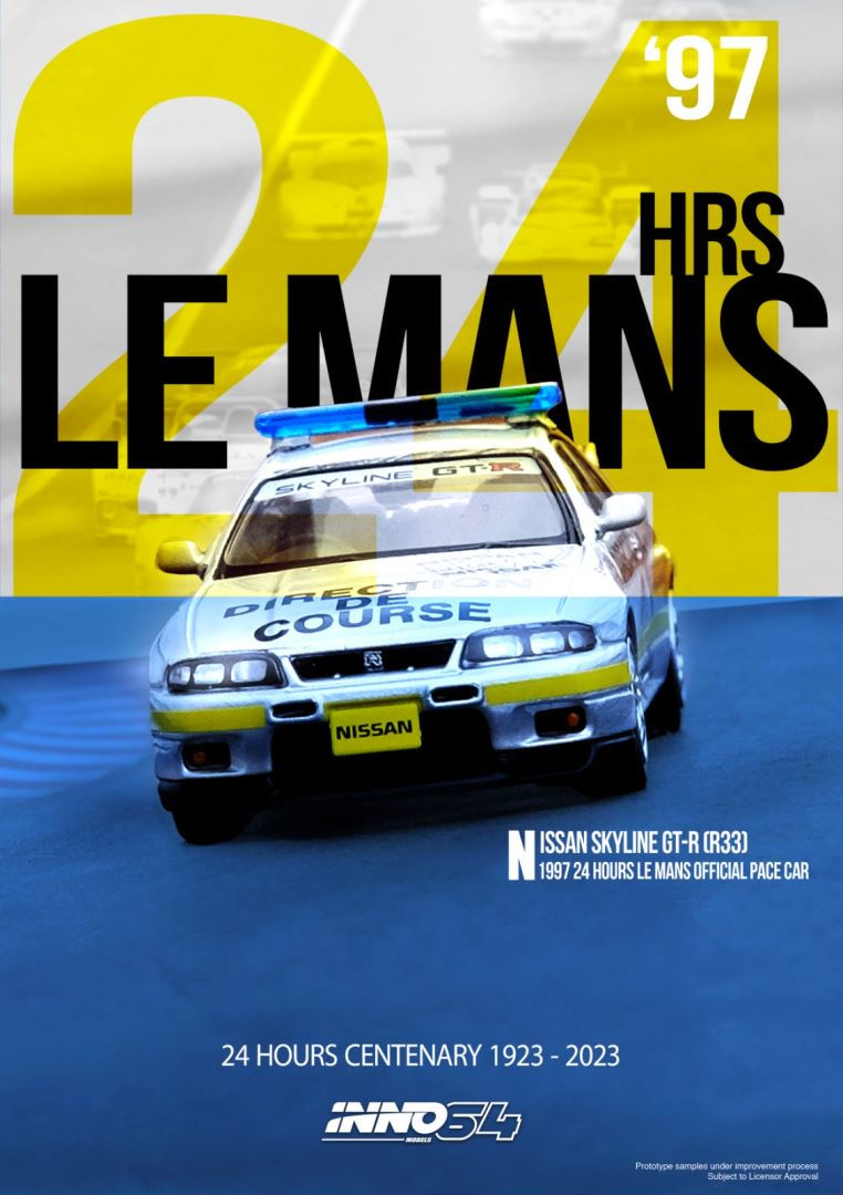 Thumbnail: NISSAN SKYLINE GT-R (R33) 24 Hours Le Mans Offical Pace Car 1997