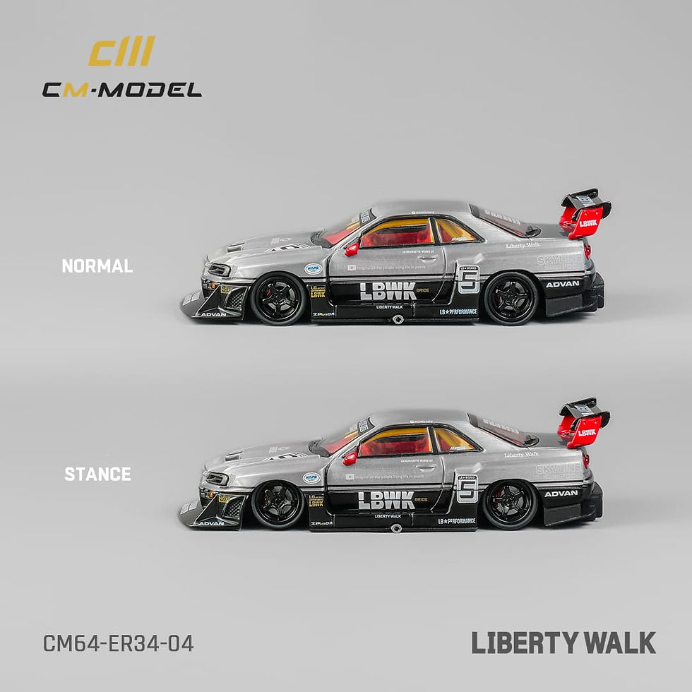 Thumbnail: Nissan Skyline GT-R (R34) ER34 Red #5 with Carbon Headlight