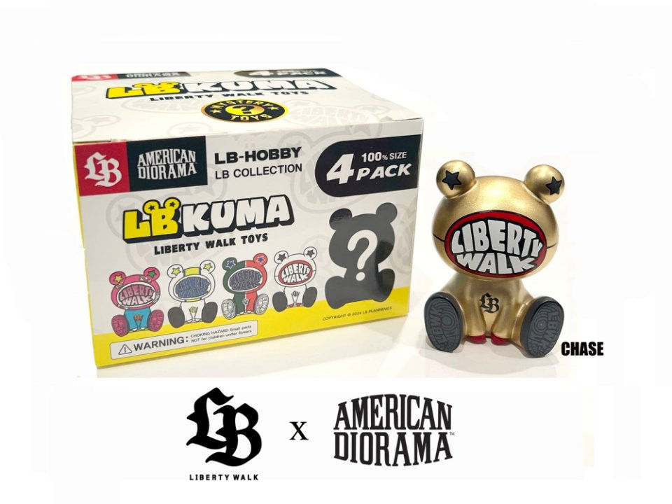 Thumbnail: Liberty Walk Kuma 100% Blind Box style (7cm) - Bundle (Set of 4)