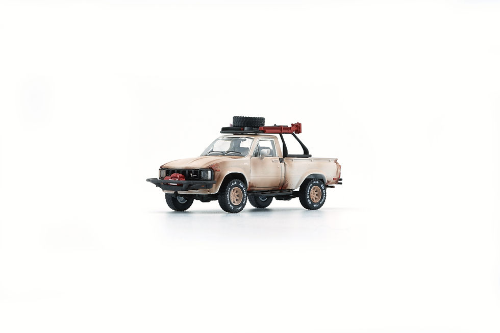 Thumbnail: Toyota 1980 Hilux N60 N70 - Matte Rusting White with Accessory
