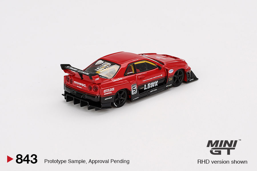 Thumbnail: Nissan LB-ER34 Super Silhouette SKYLINE Red Black