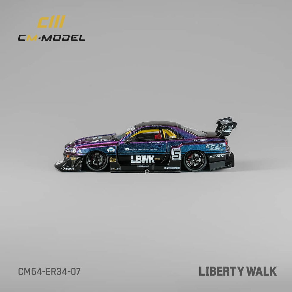 Thumbnail: Nissan Skyline GT-R R34 LBWK ER34 Magic Purple