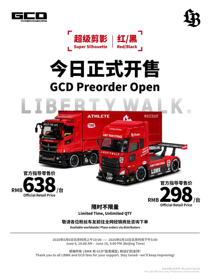 Thumbnail: LB-Trucks Mitsubishi Fuso Super Great Super Silhouette Red Black