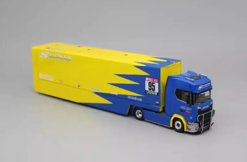Thumbnail: S730 V8 Enclosed Double Deck Gull Wing Transporter Spoon Livery