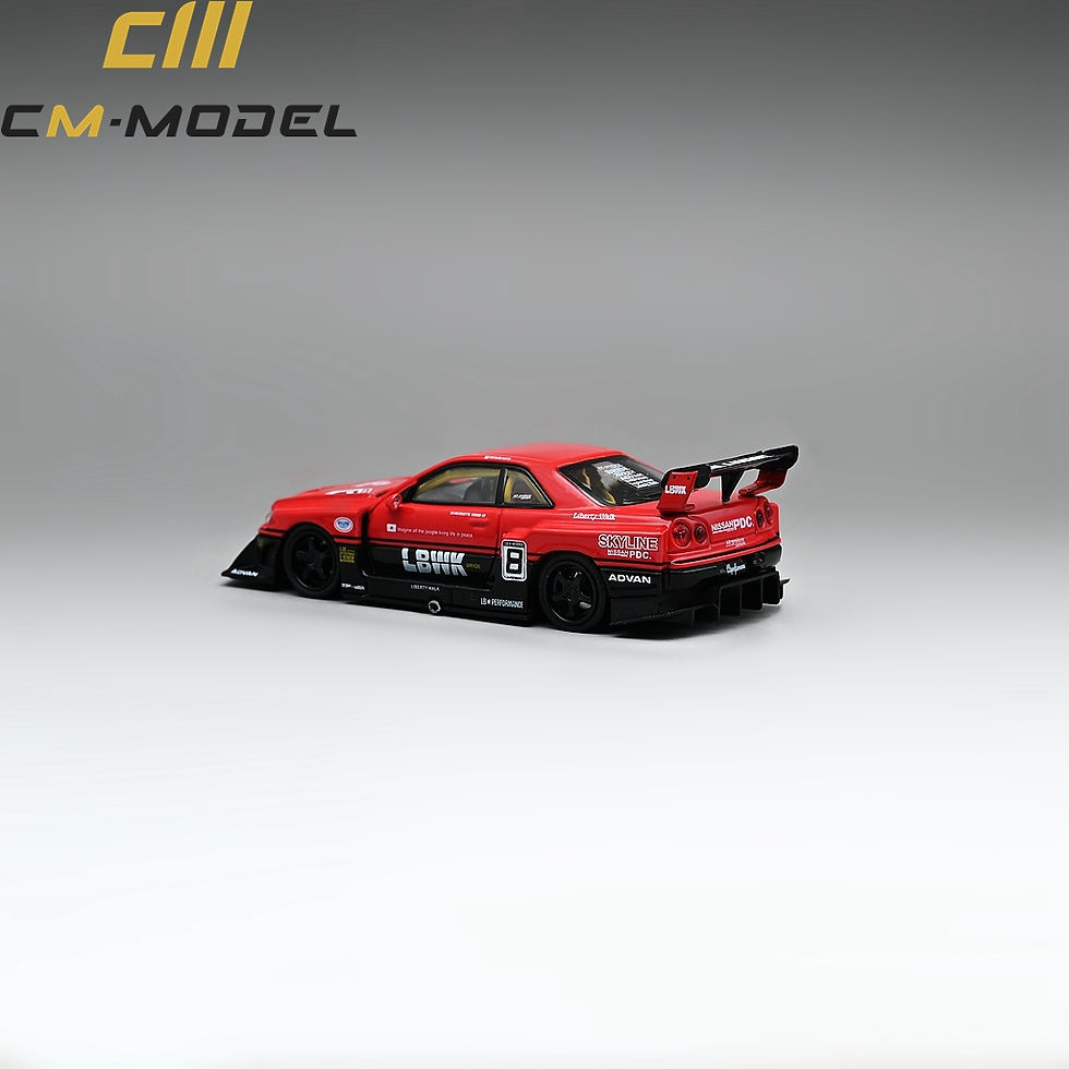 Thumbnail: Nissan Skyline GT-R (R34) LBWK Sper Silhouette ER34 Red #8 Livery with Extra Set