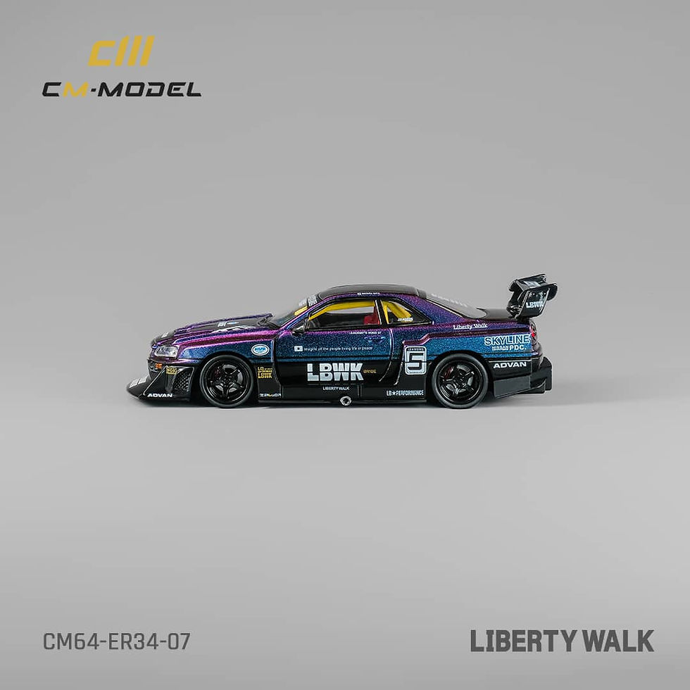 Thumbnail: Nissan Skyline GT-R R34 LBWK ER34 Magic Purple