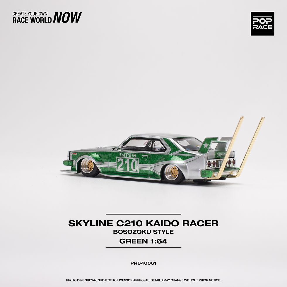 Thumbnail: SKYLINE C210 KAIDO RACER (BOSOZOKU STYLE) SILVER/GREEN