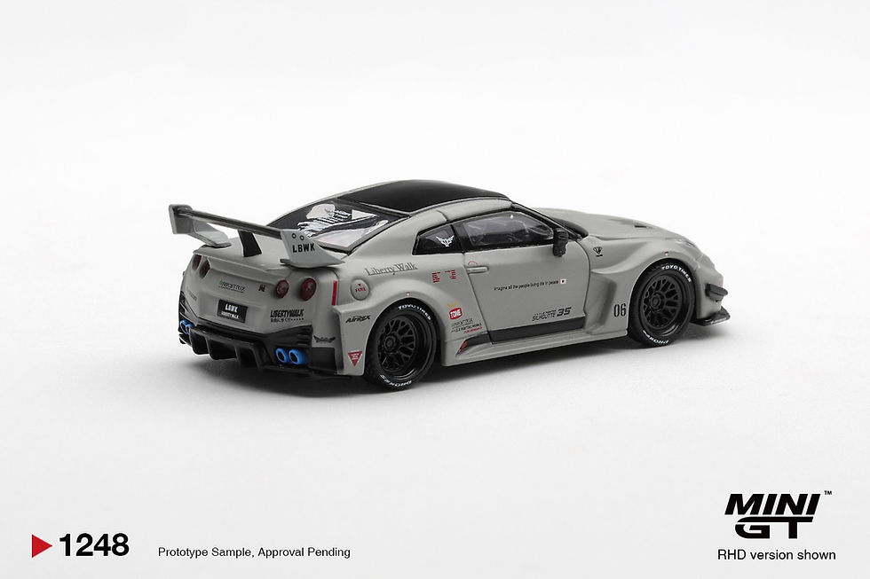 Thumbnail: (Blister) Nissan LB-Silhouette WORKS GT 35GT-RR Ver.1 Matt Grey