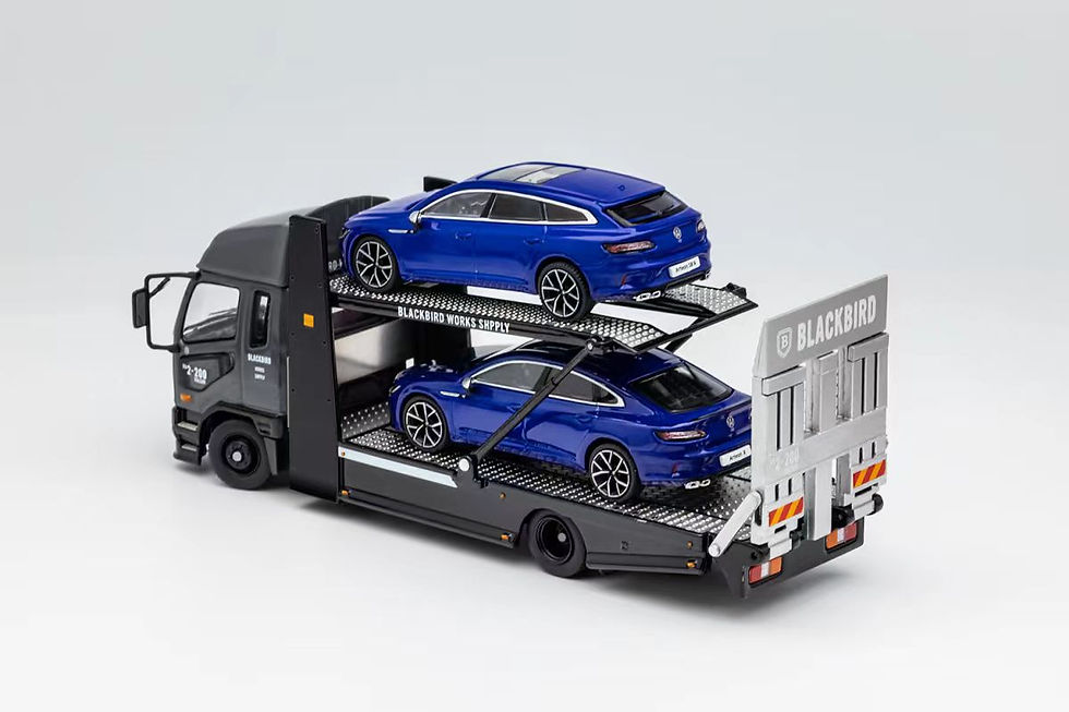 Thumbnail: Mitsubishi Fuso Fighter MK2 (FK 2017) Double Deck Tow Grey BlackBird Livery