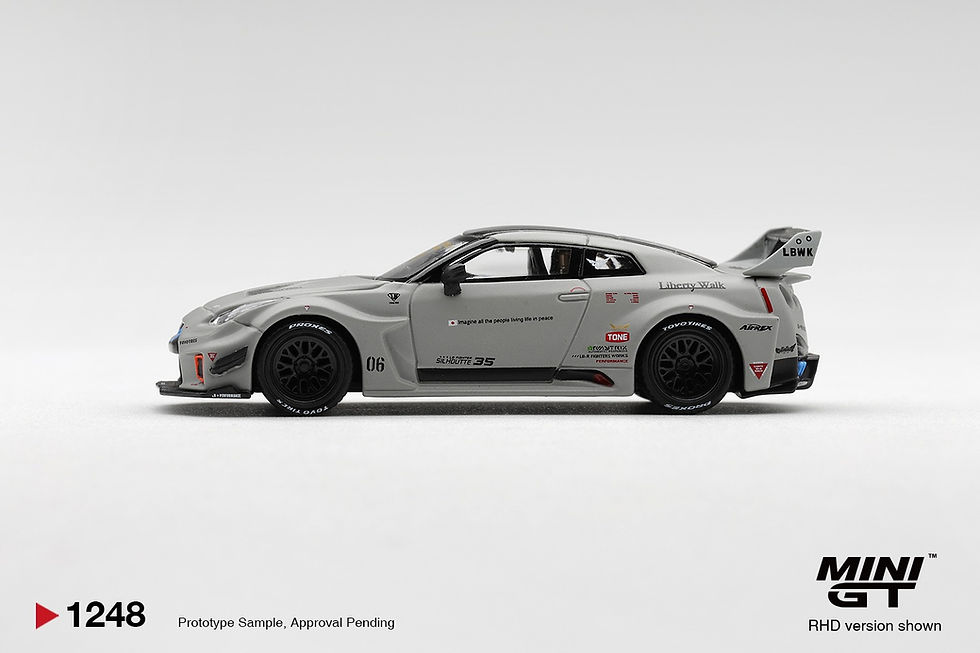 Thumbnail: (Blister) Nissan LB-Silhouette WORKS GT 35GT-RR Ver.1 Matt Grey
