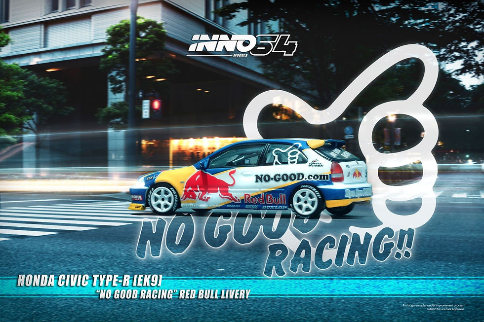 Thumbnail: HONDA CIVIC Type-R (EK9) "NO GOOD RACING" Red Bull Livery