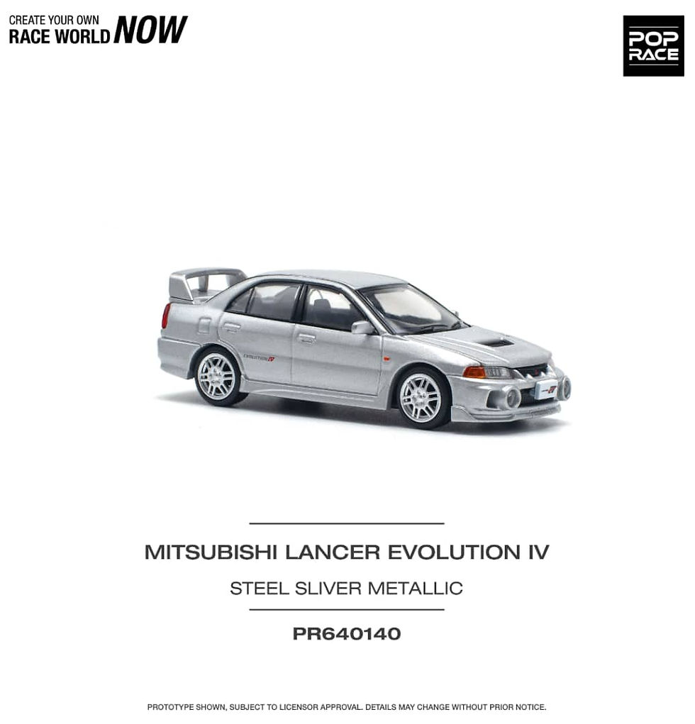 Thumbnail: Mitsubishi Lancer Evolution IV Steel Silver Metallic