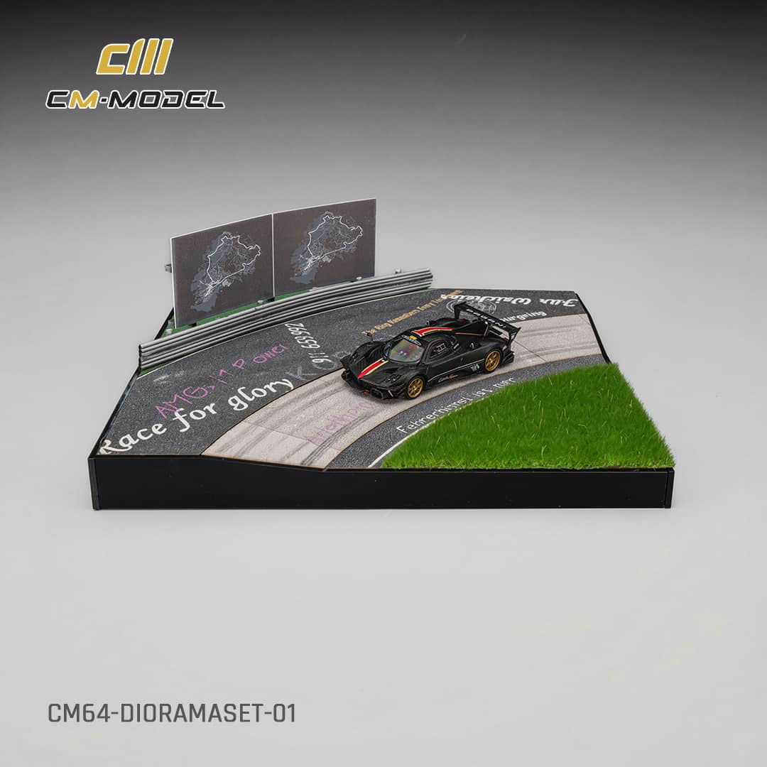 1:64 Diorama Nurburgring Racing + Zonda R Evolucion - Bundle Set