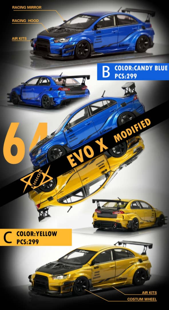 Thumbnail: Mitsubishi Lancer Evolution X Varis Modified Yellow