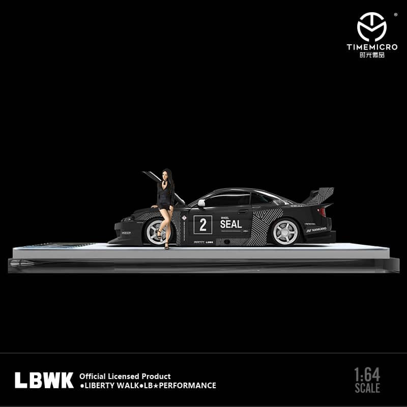 Thumbnail: Silvia S15 LB Super Sihouette Open-Hood Black without Figurine