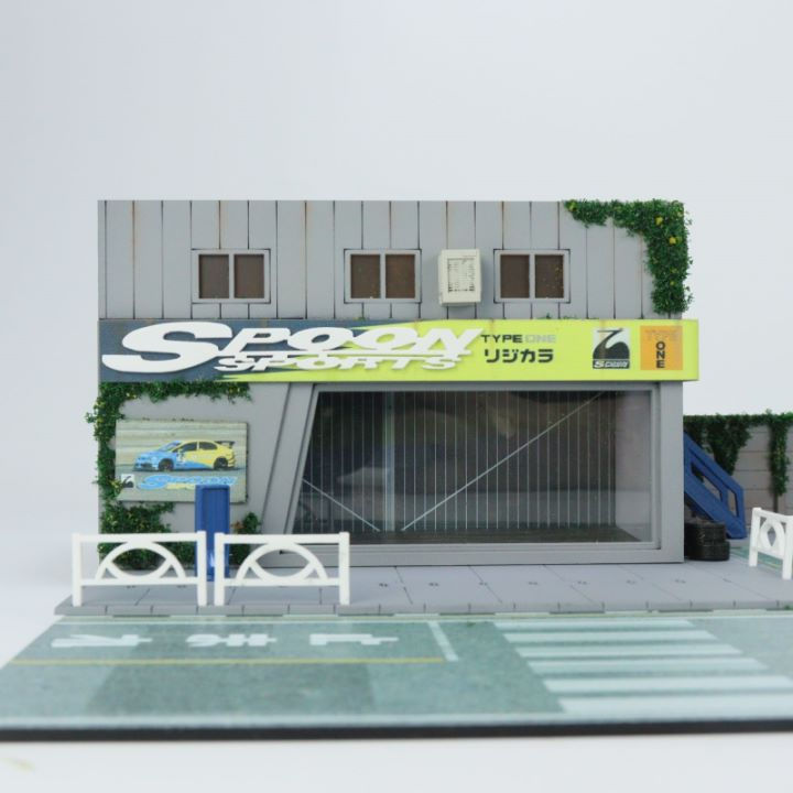 Thumbnail: 1:64 Diorama Spoon Showroom & Repair Shop with LED Lighting