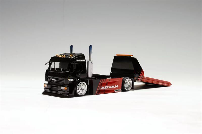 Thumbnail: Kamaz Flatbed Tow Truck ADVAN Livery - Deluxe Edition