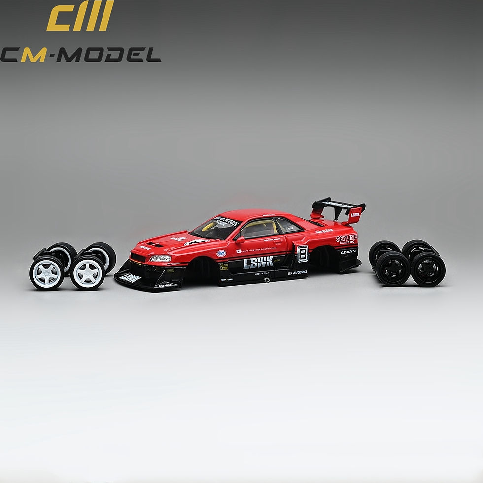 Thumbnail: Nissan Skyline GT-R (R34) LBWK Sper Silhouette ER34 Red #8 Livery with Extra Set