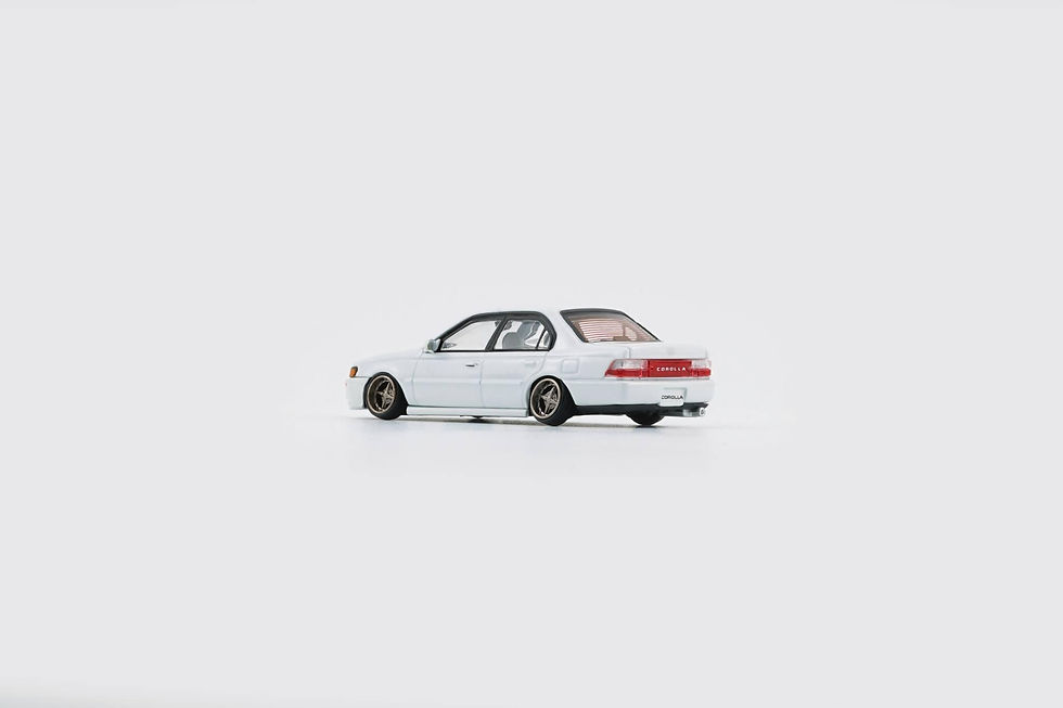 Thumbnail: Toyota Corolla 1996 AE100 Pearl White w Carbon Bonnet & Yellow Lamp