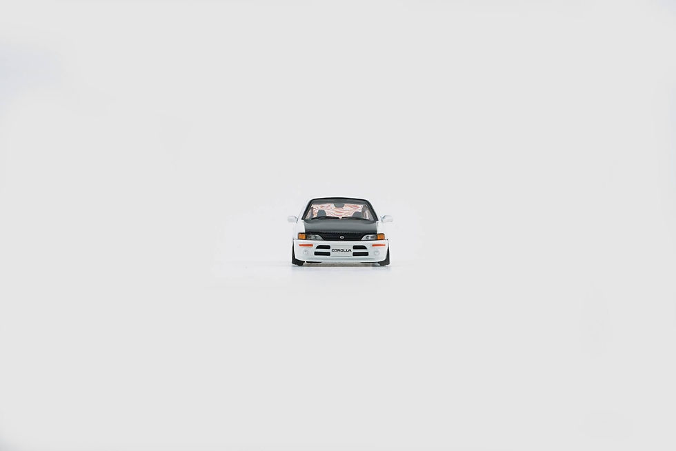 Thumbnail: Toyota Corolla 1996 AE100 Pearl White w Carbon Bonnet & Yellow Lamp