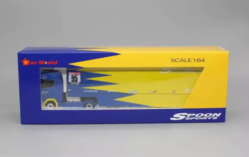 Thumbnail: S730 V8 Enclosed Double Deck Gull Wing Transporter Spoon Livery
