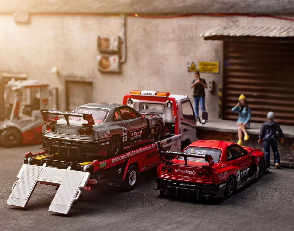 Thumbnail: Nissan Skyline GT-R (R34) LBWK Sper Silhouette ER34 Red #8 Livery with Extra Set