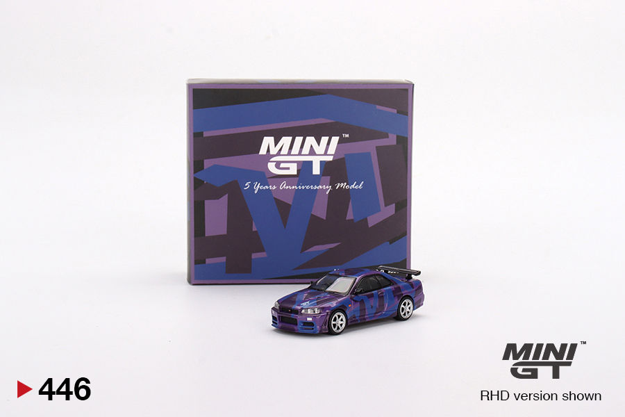 Thumbnail: Nissan Skyline GT-R (R34) V-Spec II Digital Camouflage Purple