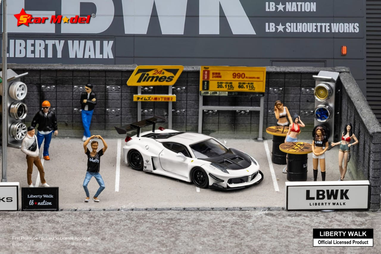 458 GT LBWK Carbon-Hood White without Figurine