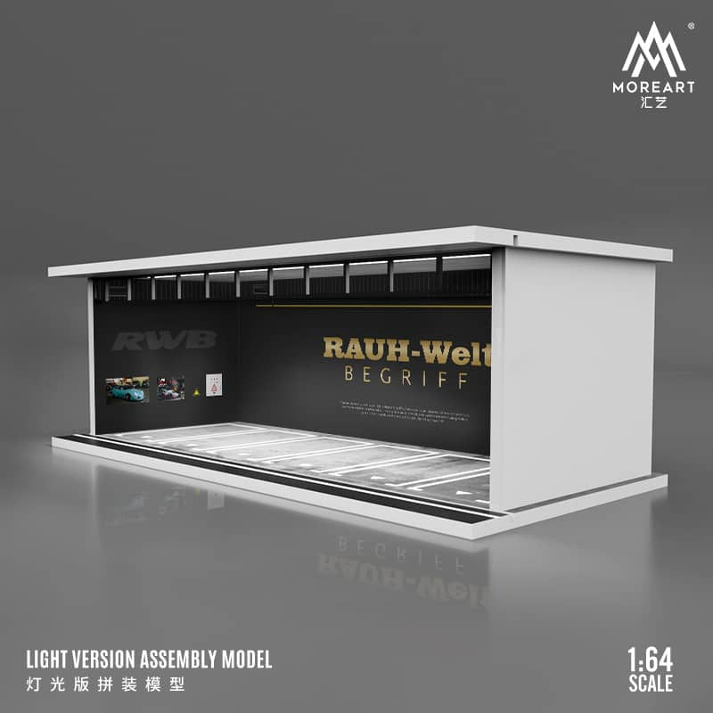 Thumbnail: Garage Theme Diorama with LED Light & Acrylic Dust Shield RWB