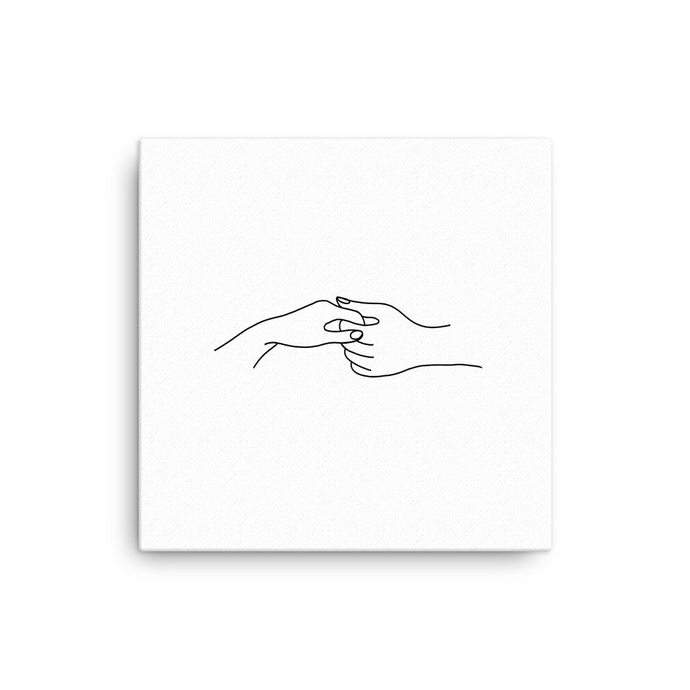 Thumbnail: Purpose and Pity - Holding Hands - Canvas